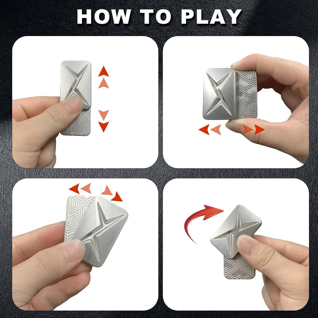 Innovative Trackless Fidget Slider for Enhanced Play and Everyday Carry