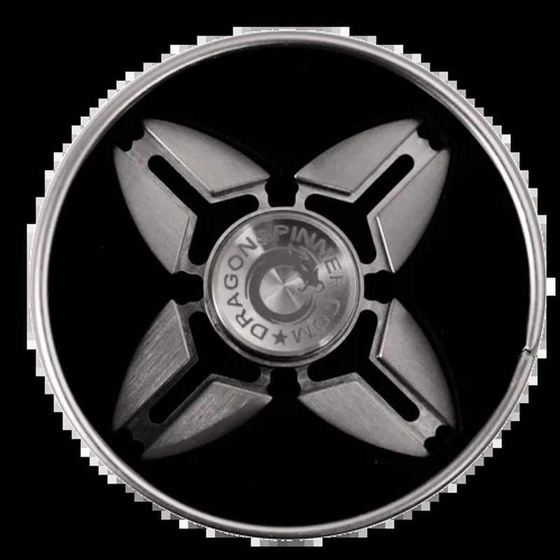 Four-Winged Claws Stainless Steel Fidget Spinner - Enhanced Spin Duration - Precision Engineering - Silent and Smooth Operation - Stress Relief and Focus Enhancement Tool