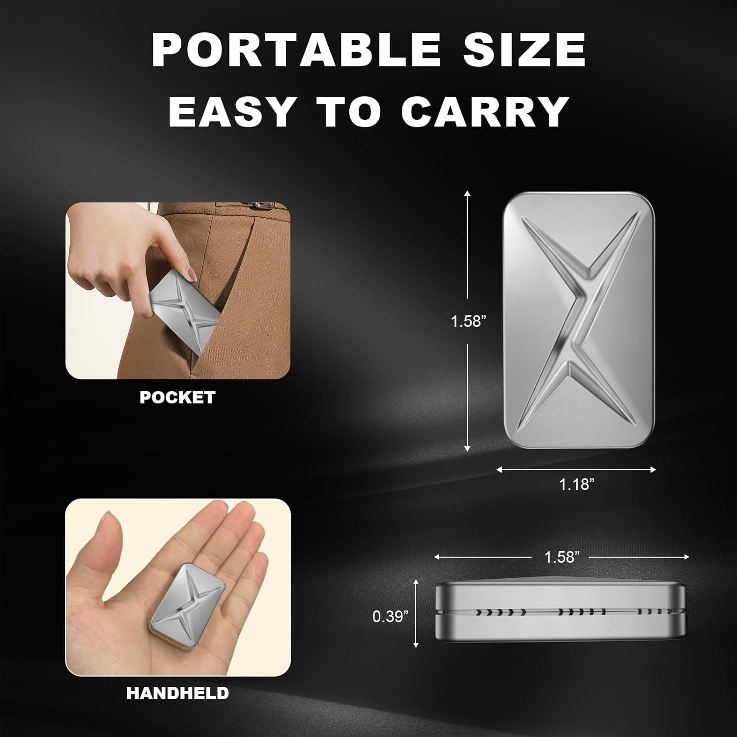 Innovative Trackless Fidget Slider for Enhanced Play and Everyday Carry