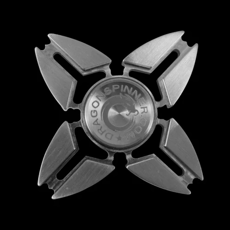 Four-Winged Claws Stainless Steel Fidget Spinner - Enhanced Spin Duration - Precision Engineering - Silent and Smooth Operation - Stress Relief and Focus Enhancement Tool