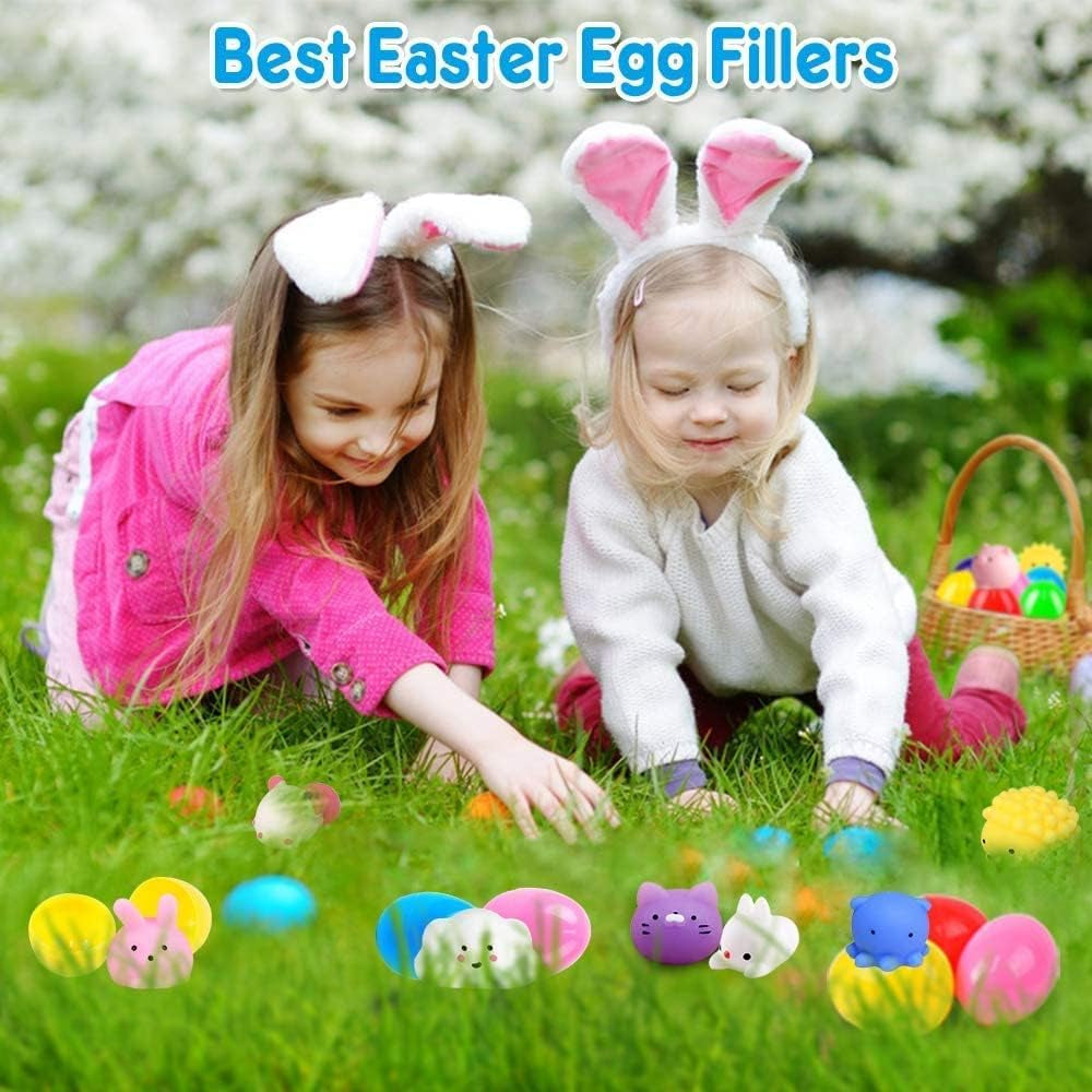 Mochi Squishy Toys  28PCS Animal Mini Squishies Kawaii Party Favors for Kids Cat Unicorn Squishy Squeeze Stress Relief Toys Goodie Bags Novelty Toy Easter Gifts for Boys Girls Adults, Random